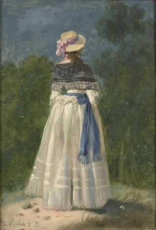 Jean Pillement - An elegant lady seen from behind.webp
