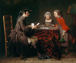 Les Tours de cartes - Jean Siméon Chardin — näkymä teoksesta