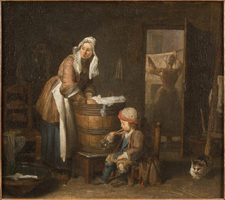 La Laveuse - Jean Siméon Chardin — näkymä teoksesta