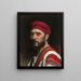 Portrait d'homme au turban - Jean Syndon Faurie — kehystetty taideteos seinällä