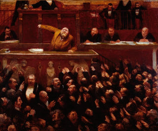Jean Veber - Jean Jaurs 18591914  la tribune de la Chambre des dputs.webp
