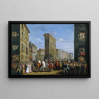 Jean Zippel - Le Passage des souverains allis sur le boulevard SaintDenis le 10 avril 1814.webp