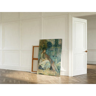 Jeanne Fourmanoir sur le Lac - Berthe Morisot | Reproduction Tableau Décoration murale affiche copie