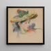 Jeanne Pontillon au chapeau - Berthe Morisot — kehystetty taideteos seinällä