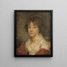 Portrait de jeune fille - Jeanne-Philiberte Ledoux — kehystetty taideteos seinällä