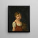 Portrait d'une fille - Jeanne-Élisabeth Chaudet — kehystetty taideteos seinällä