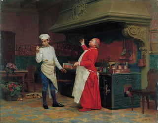 La sauce merveilleuse - Jehan Georges Vibert — näkymä teoksesta