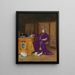 La Colère de l'évêque - Jehan Georges Vibert — kehystetty taideteos seinällä