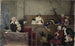 Jehan Georges Vibertin Pierrot'n oikeudenkäynti - Maalaus — näkymä teoksesta