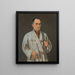 Autoportrait - Jerzy Ascher — kehystetty taideteos seinällä