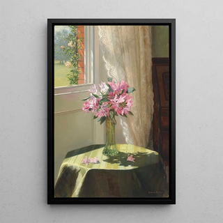 Jessica Hayllar - Rhododendrons by a window.webp