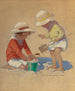 Rakennus hiekkalinna - Jessie Willcox Smith — näkymä teoksesta