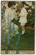 Puutarhassa - Jessie Willcox Smith — näkymä teoksesta