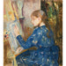 Maalauksen jäljennös Nuori Tyttö Kirjoittamassa - Berthe Morisot