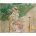 Maalauksen jäljennös Nuori nainen neuleessa - Berthe Morisot