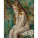 Maalauksen jäljennös Nuori tyttö kylvyssä - Pierre-Auguste Renoir