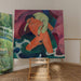 Maalauksen jäljennös Nuori poika ja lampaansa; Hyvä paimen - Franz Marc