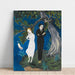 Maalauksen jäljennös Nuori mies mustassa, tyttö valkoisessa - Nils Dardel