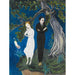 Maalauksen jäljennös Nuori mies mustassa, tyttö valkoisessa - Nils Dardel