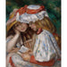 Maalauksen jäljennös Nuorten tyttöjen lukemista - Pierre-Auguste Renoir