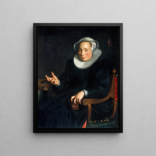Portrait de Christina Wtewael Van Halen - Joachim Wtewael — kehystetty taideteos seinällä