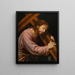 Le Christ portant la croix - Joan Macip — kehystetty taideteos seinällä