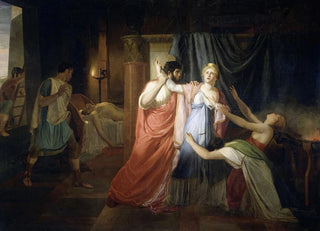 Joannes Echarius Carolus Alberti - Proculeius Preventing Cleopatra from Stabbing herself.webp