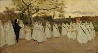 Joaquim Vayreda - Procession of Schoolgirls.webp