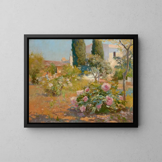 Jardin espagnol - Joaquín Mir Trinxet — kehystetty taideteos seinällä