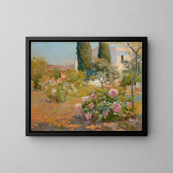 Jardin espagnol - Joaquín Mir Trinxet — kehystetty taideteos seinällä