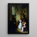 Tanssi sisätiloissa - Joaquín Domínguez Bécquer — kehystetty taideteos seinällä