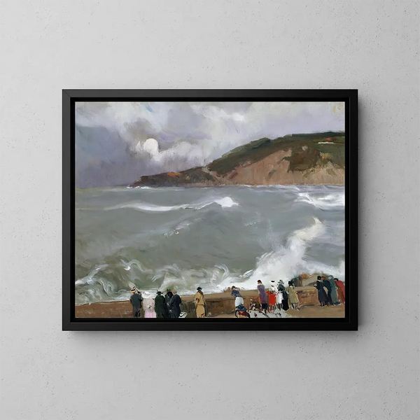 Brise-lames de Saint-Sébastien - Joaquín Sorolla — kehystetty taideteos seinällä