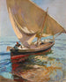 Sentier de pêche de Valence Départ en mer Valence - Joaquín Sorolla — näkymä teoksesta