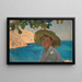 Jungeen maalaus hatun kanssa Javea - Joaquín Sorolla — kehystetty taideteos seinällä