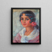 Portrait d'une femme - Joaquín Sorolla — kehystetty taideteos seinällä