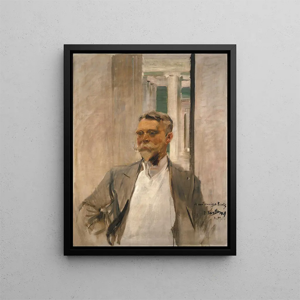 Charles M. Kurtzin, Albright Art Galleryn perustajajäsenen ja johtajan maalaus 1905-1909 - Joaquín Sorolla — kehystetty taideteos seinällä