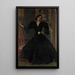 Rouva Sorolla Clotilde García del Castillo 1865-1929 mustassa - Joaquín Sorolla — kehystetty taideteos seinällä