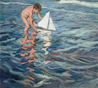 Joaqun Sorolla - The Little Sailing Boat.webp
