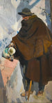 Vanha Kastilian mies viiniä tarjoilemassa - Joaquín Sorolla — näkymä teoksesta
