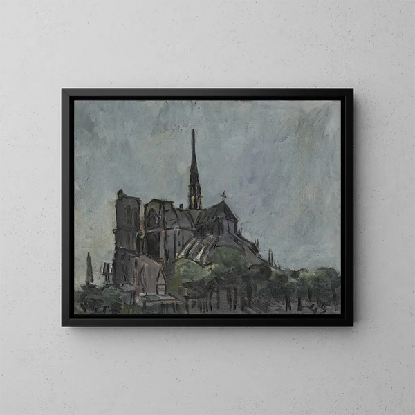 Notre-Dame - Joaquín Torres-García — kehystetty taideteos seinällä