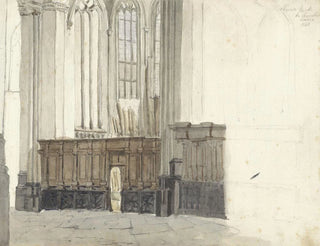 Chapelle des Drapeniers dans la Nouvelle Église d'Amsterdam - Johan Adolph Rust — näkymä teoksesta
