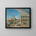 La Piazzetta avec Santa Maria della Salute au-delà de Venise - Johan Anton Richter — kehystetty taideteos seinällä