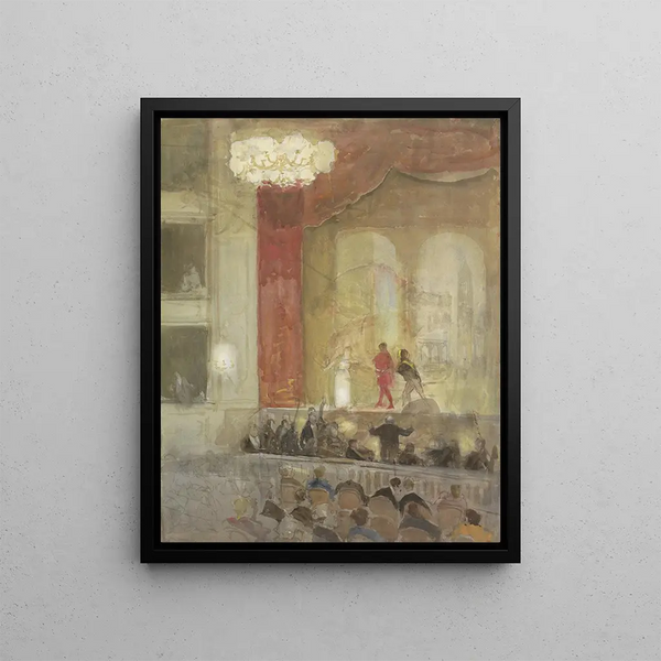 Johan Antonie de Jonge - Princesse Schouwburg te Den Haag tijdens de opvoering van Othello.webp