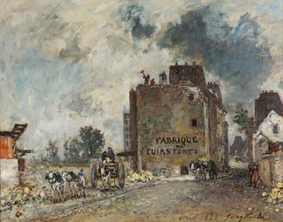 Purkutyöt Rue des Francs-Bourgeois Saint-Marcel - Johan Barthold Jongkind — näkymä teoksesta
