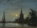 Overschie-kirkosta - Johan Barthold Jongkind — näkymä teoksesta