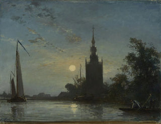 Overschie-kirkosta - Johan Barthold Jongkind — näkymä teoksesta