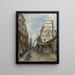 La Rue Saint-Jacques Paris - Johan Barthold Jongkind — kehystetty taideteos seinällä