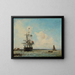 Le Grand Canal de Dordrecht - Johan Barthold Jongkind — kehystetty taideteos seinällä