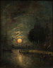 Vue au clair de lune de Dordrecht - Johan Barthold Jongkind — näkymä teoksesta