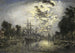 Rotterdamin maalaus kuutamossa - Johan Barthold Jongkind — näkymä teoksesta